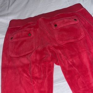Red Juicy Couture Track Pants